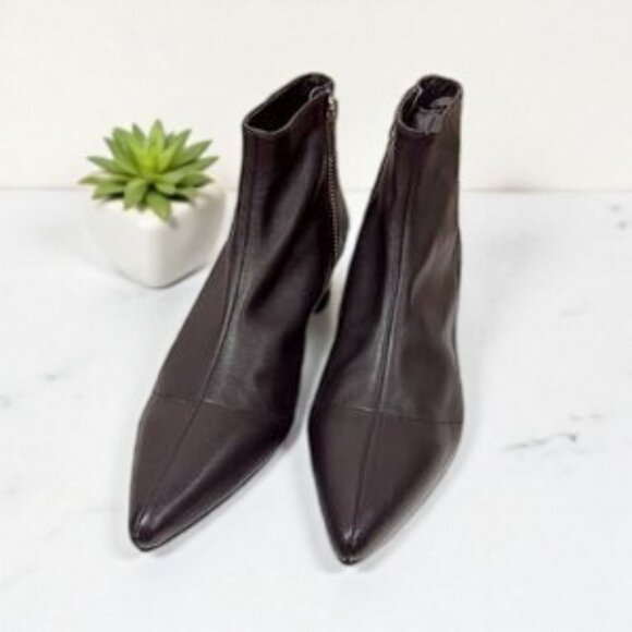 NWOT Jaggar Rise Soft Leather Kitten Heel Ankle Boots Bootie - Picture 3 of 7